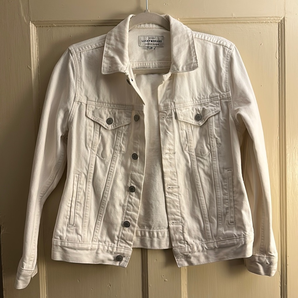 Lucky Brand White Jean Jacket